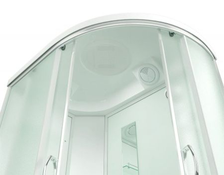 Душевая кабина Erlit Comfort ER3512TPL 120x80 задняя стенка Белая стекло матовое