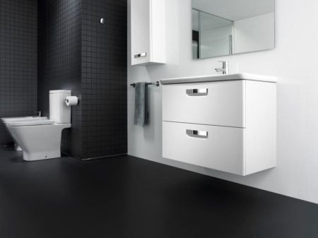 Тумба под раковину ROCA GAP ORIGINAL 77,7 ZRU9302732 (подвесная, белый матовый), шт, артикул ZRU9302732