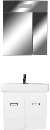 Зеркальный шкаф Orange Таис 60 с подсветкой Белый