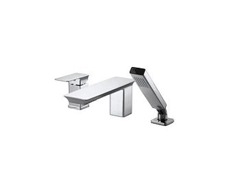 Смеситель на борт ванны Bravat Phillis F556101C-2-ENG, хром