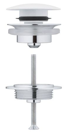 Донный клапан для раковины GROHE 1 1/4 дюйма, белая луна (65807LS0) Донный клапан для раковины GROHE 1 1/4 дюйма, белая луна (65807LS0)