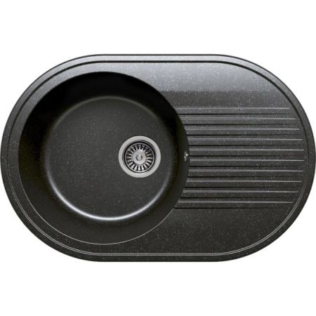 Кухонная мойка Polygran F-16 №16 76 Черная, артикул F-16 №16 (Черн)