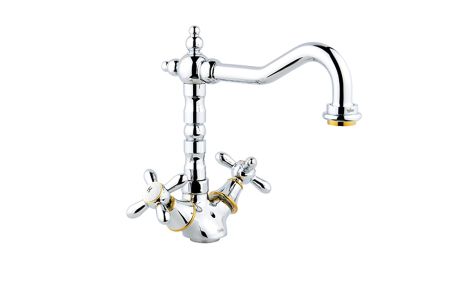 Смеситель для кухни Timo Ritz 0143FK chrome-gold, артикул 0143FK chrome-gold