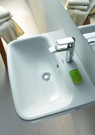 Раковина, Duravit, Durastyle, ширина, мм-600, глубина, мм-440, высота, мм-170, тип установки-подвесной, отверстия для смесителя-одно, перелив-есть, тип перелива-открытый, материал-керамика, крепеж-необходимо заказать, цвет-белый, артикул 2319600000