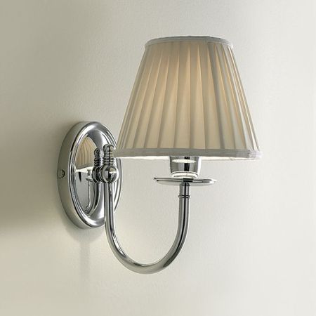 Devon Jasmine Светильник настенный с абажуром 16*23,5*h25cм, IP20, фурнитура: хром