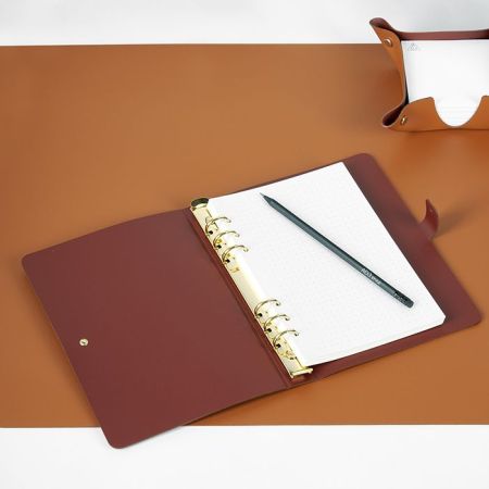 ADJ Блокнот А5, 16,5x25 см., цвет: коньяк/бордо, артикул 1625.09/30