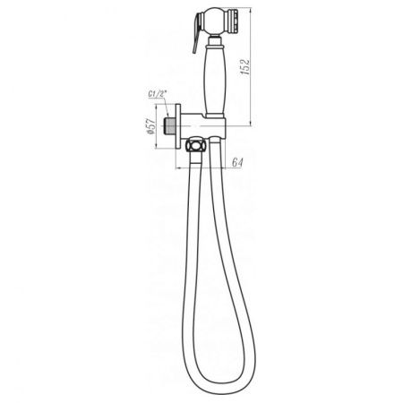 Гигиенический душ Cezares 42 CZR-C-IFSC1-03 Золото