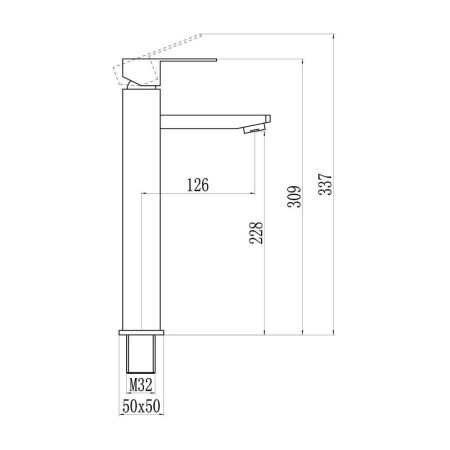 Смеситель для раковины Savol S-SUS2001, сатин