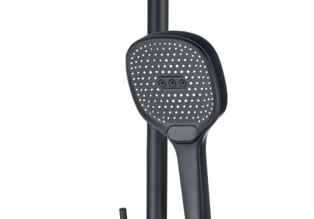 Душевой гарнитур 3jet 73см AQUATEK, матовый черный AQ2021MB, артикул AQ2021MB