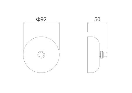 Веревка для белья 2,5 м в комплекте с держателем AQUATEK, матовый черный AQ4994MB, артикул AQ4994MB