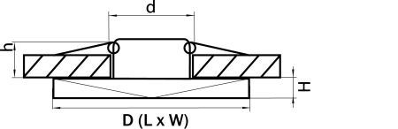 Светильник точечный встраиваемый декоративный под заменяемые галогенные или LED лампы Miriade Lightstar 011005, артикул 011005