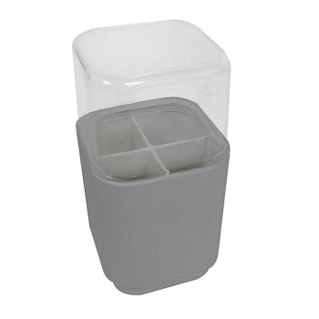 Gedy Seventy, органайзер для насадок к электрическим зубным щеткам, цвет серый (без упаковки)