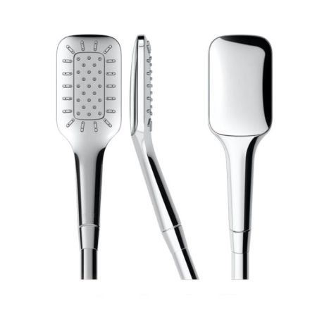 Ручной душ, Laufen, City, размер душевого диска, мм-73*100, форма-прямоугольная, количество режимов-1, материал-металл, цвет-хром, артикул HF939030100000