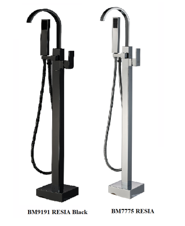 Смеситель RESIA Вlack для отдельностоящей ванны BOCH MANN BM9191