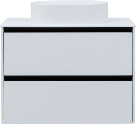 Тумба под раковину Allen Brau Activity 90 1.34005.WM белый матовый/черный браш, артикул 1.34005.WM