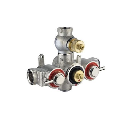 NICOLAZZI Встраиваемая часть термостатического смесителя 3/4”, с запорно-переключающим вентилем на 2 потребителя