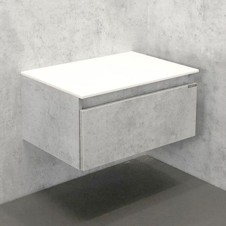 Тумба Comforty Осло 60 00-00000838 подвесная Бетон светлый, артикул 00-00000838