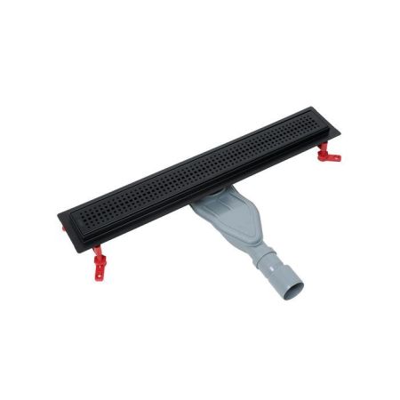 Лоток душевой, сифон 360, комбинированный затвор, перфорированная решетка, 600мм, черный, IDDIS, 975B6BL20DZ, артикул 975B6BL20DZ