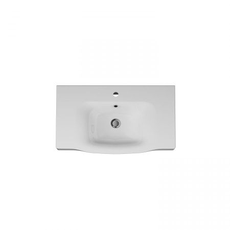 M80WCC0802WG Like, Раковина мебельная, керамическая, 80 см, встроенная, цвет: белый, глянец