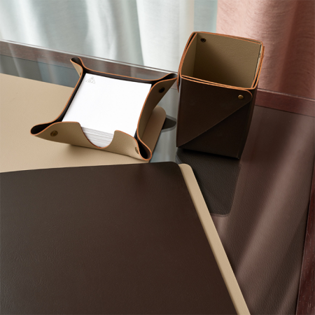 ADJ Коробочка MIU для чайных пакетов, 7x7xH8 см., цвет: шоколад/капучино, артикул 0055.06/04