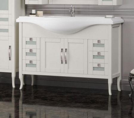 Тумба с раковиной Мираж 120 Opadiris Слоновая кость