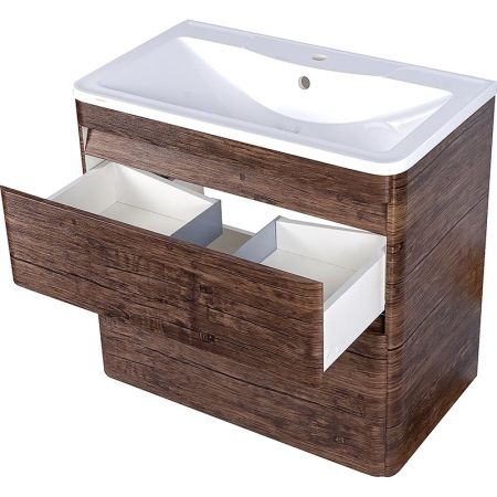 Тумба напольная "Атлантика 80", Люкс старое дерево, PLUS