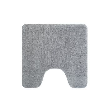 Коврик для ванной комнаты с вырезом, 50х50, микрофибра, серый, IDDIS, BTLT02Mi12