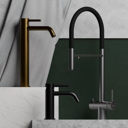 Cмеситель для раковины Knotlor SS-20/BL, черный, артикул SS-20/BL