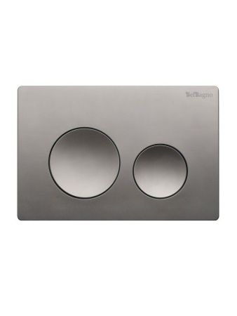 Кнопка смыва BELBAGNO BB-03C-GM, оружейная сталь, артикул BB-03C-GM