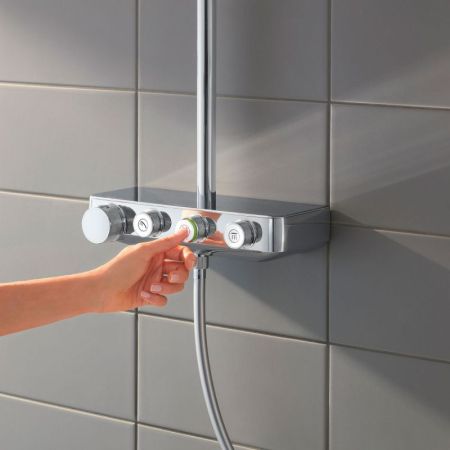 Душевая система GROHE Euphoria SmartControl 310 DUO с термостатом, хром (26507000), артикул 26507000