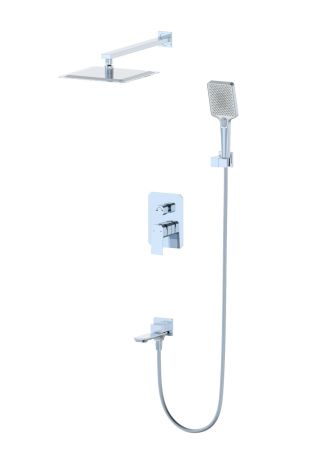 Душевая система встраиваемая WONZON & WOGHAND DIAMOND, Хром (WW-88939011-CR), артикул WW-88939011-CR