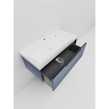 Тумба под раковину подвесная La Fenice SIMPLA FNC-01-SIM-BG-100, синяя, артикул FNC-01-SIM-BG-100