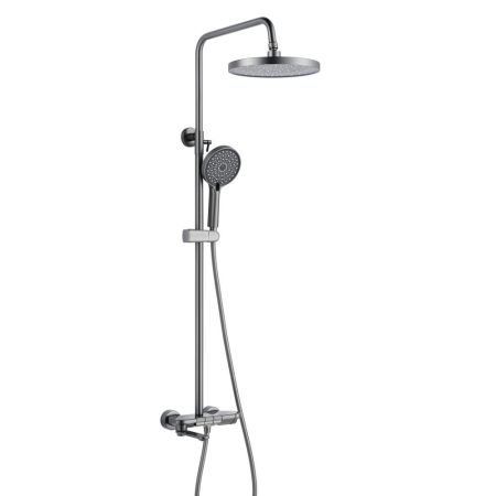 Душевая система Shevanik S4726T, оружейная сталь, артикул S4726T