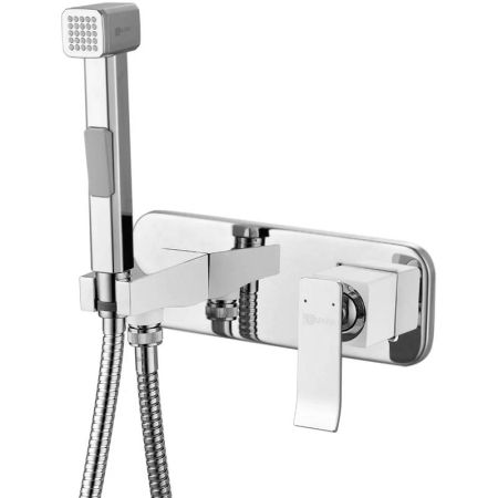 Гигиенический душ со смесителем Lemark Contest LM5819CW Хром Белый, артикул LM5819CW