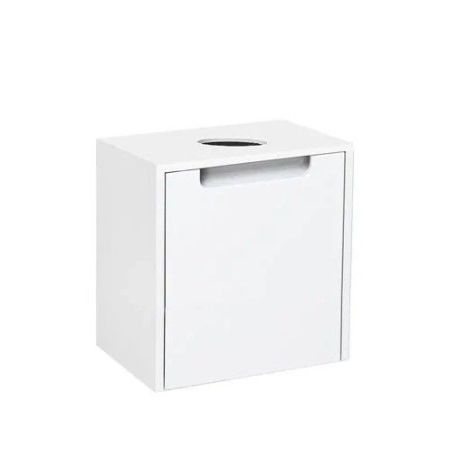 Тумба Runo Бари Микра 40 подвесная белая под накладной умывальник (00-00001975), артикул 00-00001975