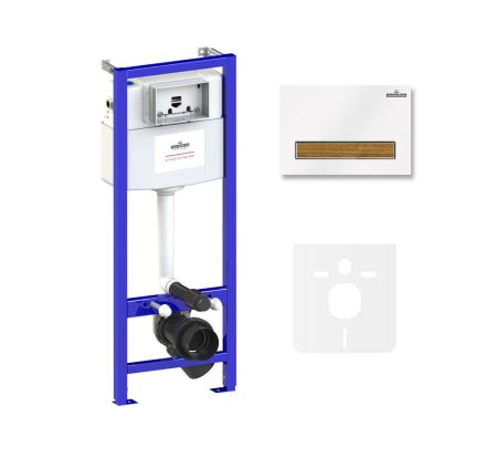 Комплект 4 в 1 инсталляции для подвесного унитаза Lavinia Boho Relfix 77010018, артикул 77010018