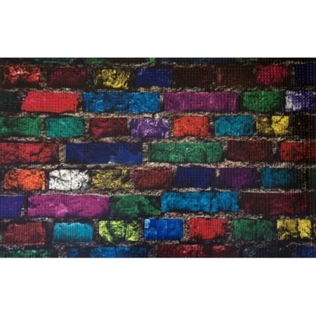 Коврик для входной двери Fora 40х60 FOR-DOOR10 Цветные кирпичи, артикул FOR-DOOR10