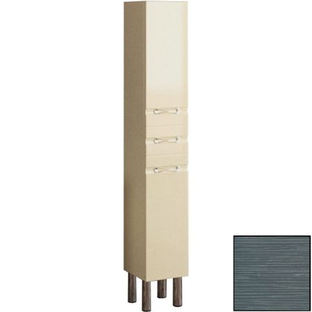 Шкаф пенал SanVit Прима 30 pprim с фактурой под дерево витые ручки Шелк Сталь