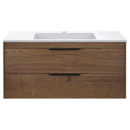 База под раковину Chiara 2D 1000 подвесная, 2 выкатных ящика soft-close, T.Oak, артикул VMC-2C2100TO