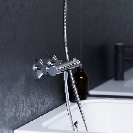 776000000 Jupiter, термостатический смеситель для душа, хром, артикул 776000000