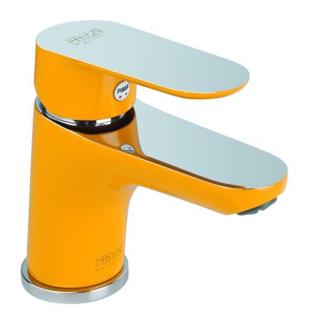 Смеситель для раковины Fiore KEVON CHIC 81YX8120, хром/желтый, артикул 81YX8120