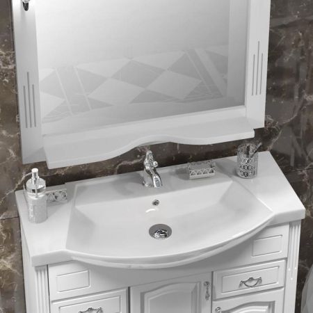 Мебель для ванной Риспекто 95 Opadiris Белый матовый, артикул 