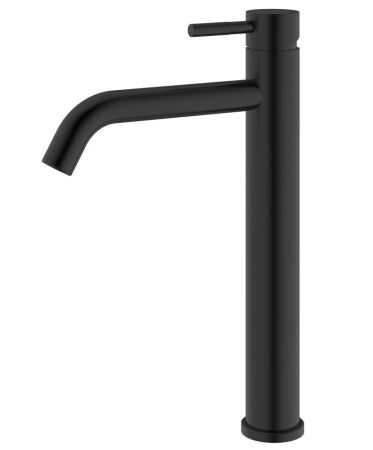 Смеситель для умывальника RUSH Melos высокий черный (SUS1101-12Black), артикул SUS1101-12Black
