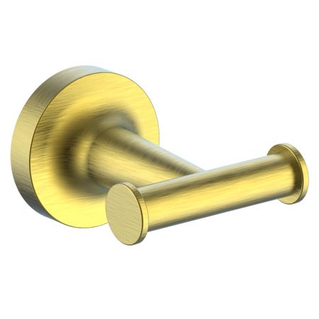 Двойной крючок для ванной WONZON & WOGHAND SIMPLE, Брашированное золото (WW-6525-BG), артикул WW-6525-BG