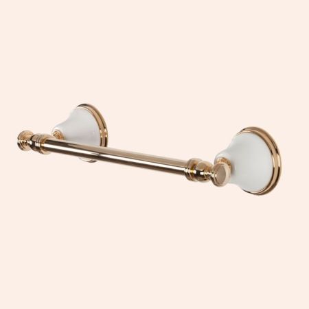 TW Harmony 014, полотенцедержатель 33,5см, цвет держателя:  белый/золото