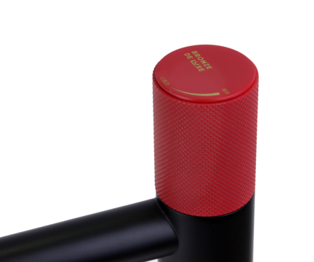 Смеситель для раковины Bronze de Luxe AVANTGARDE 2030RH, черный/красный, артикул 2030RH