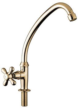 Emmevi Deco Classic, одновентильный кран для фильтра (поворотный излив 18 см), цвет бронза