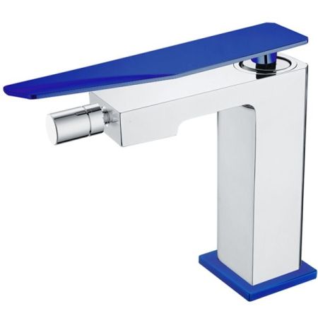 Смеситель для биде Boheme Q 146-CRUV.2 Хром Синий, артикул 146-CRUV.2