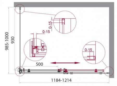 Душевой уголок BelBagno ACQUA-AH-1-150/90-C-NERO ACQUA-AH-1-150/90-C-NERO BelBagno, артикул ACQUA-AH-1-150/90-C-NERO