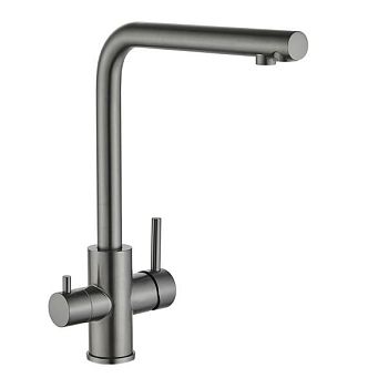 Смеситель для кухни с подключением к фильтру Fmark FS0962Q, графит